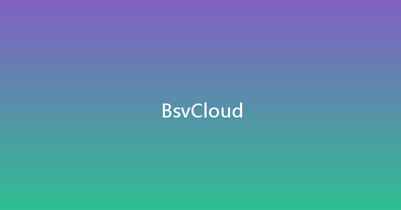 BsvCloud 