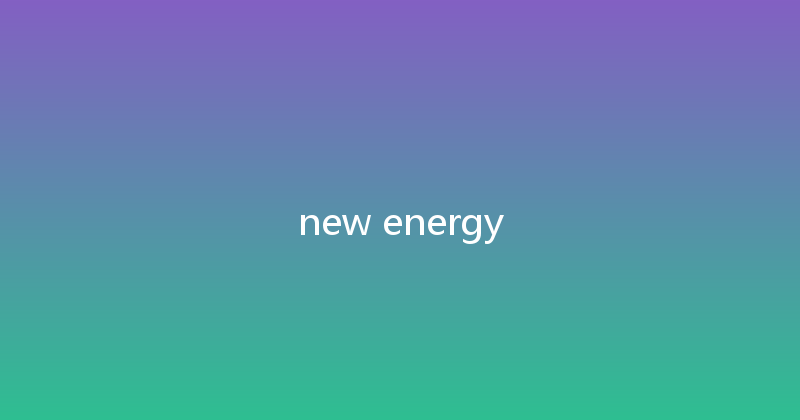 new energy 